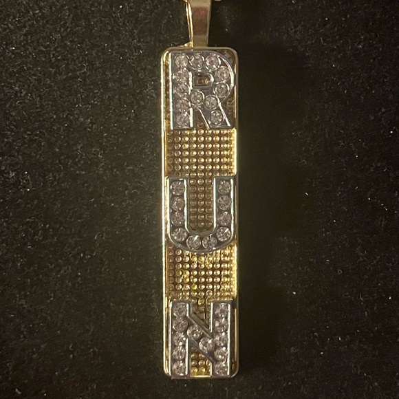 Necklace Iced-Out (“Run”) Pendant - Picture 2 of 3